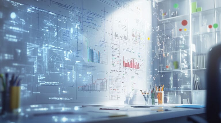 A physical whiteboard that turns into a digital one